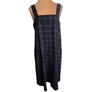 No. 6 Store Plaid Wool Overall Dress Classic Modern Money Peasant Cottagecore